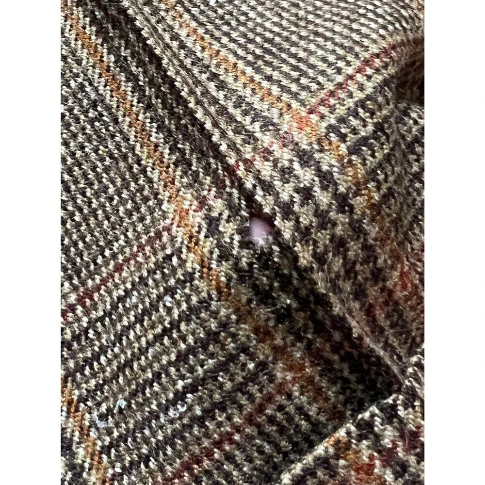 Vintage Rare 50s/60s Brooks Brothers Pleated Wool Plaid ~33” Made in USA